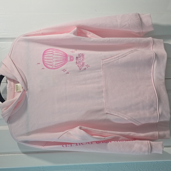 Wicked x Katie Kime Girls' Hooded Graphic Pullover Sweatshirt, XL - Light Pink - Picture 5 of 15